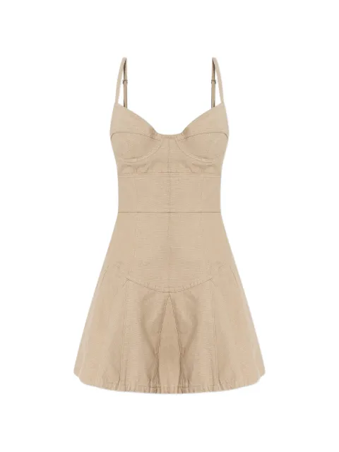 DSQUARED2 bustier-style flared dress Neutrals S75CV0978D30026
