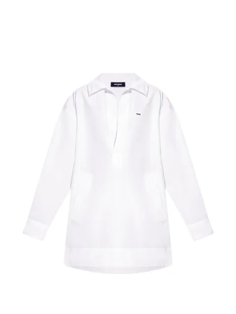 DSQUARED2 wingtip-collar mini dress White S75CV0980S36275