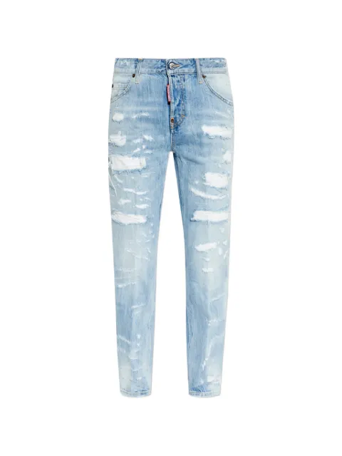 DSQUARED2 distressed rainbow trousers Blue S75LB1142D30011
