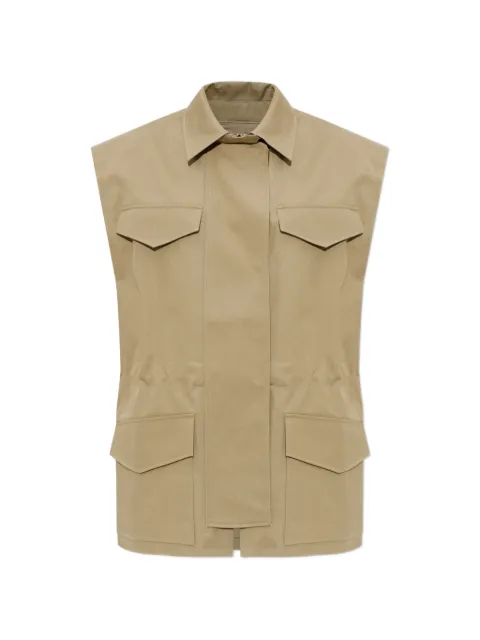 IRO front-pocket sleeveless jacket Neutrals 26SWP07IZIEL