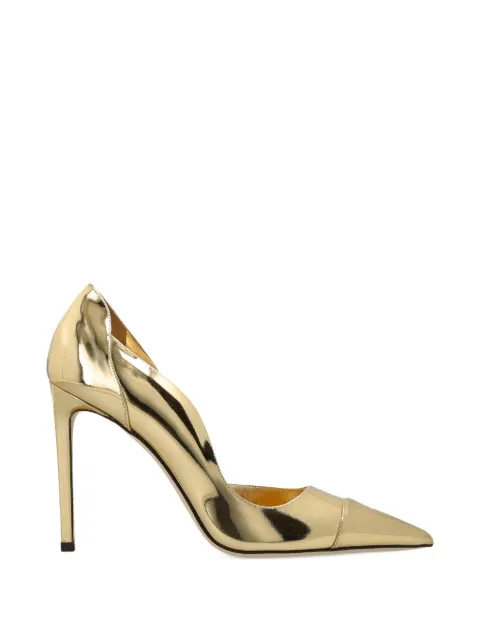 Jimmy Choo Brigitte 100 patent-leather pumps Gold BRIGITTE100QUIGOLD