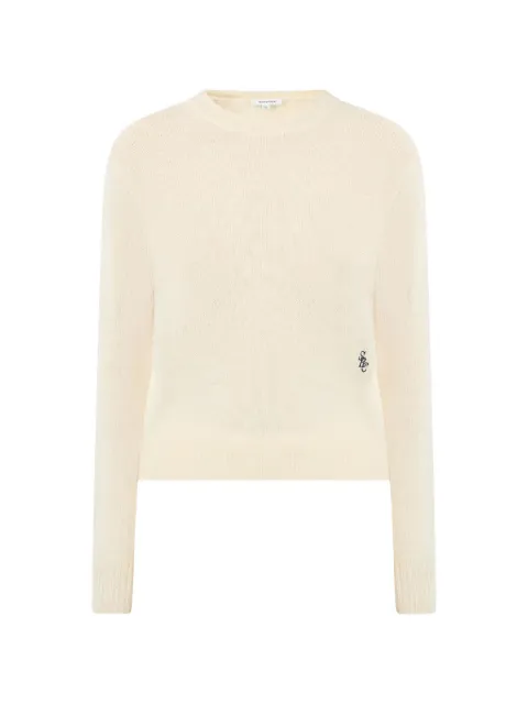 Sporty & Rich logo sweater Neutrals WS01262302WH37