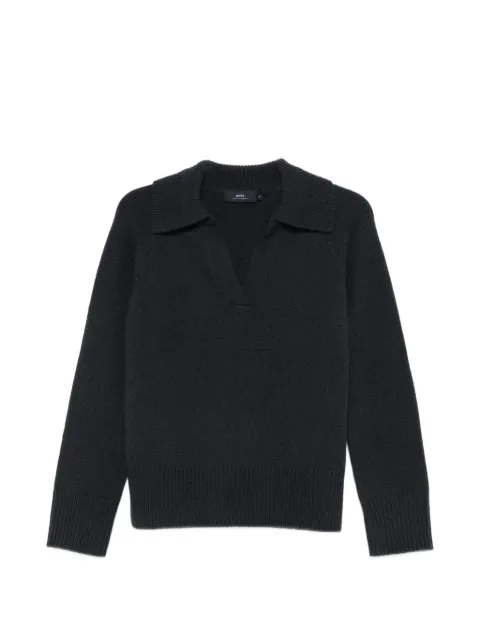 arch4 V-neck collared sweater Blue KNJP23218