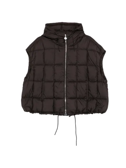 Ienki Ienki Arco hooded quilted gilet Brown COZYARCOVEST