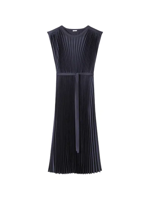 JOSEPH Volta plissé midi dress Blue JF009603