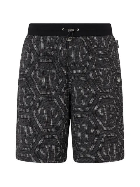 Philipp Plein monogram shorts Black SAFCMJT2767PTE021N