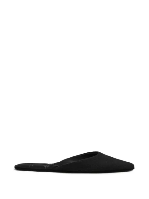 TOTEME wool slippers Black 261WAS0279FB0049001