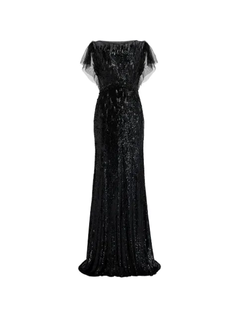 Jenny Packham Bonnie maxi dress Black ZDD117L