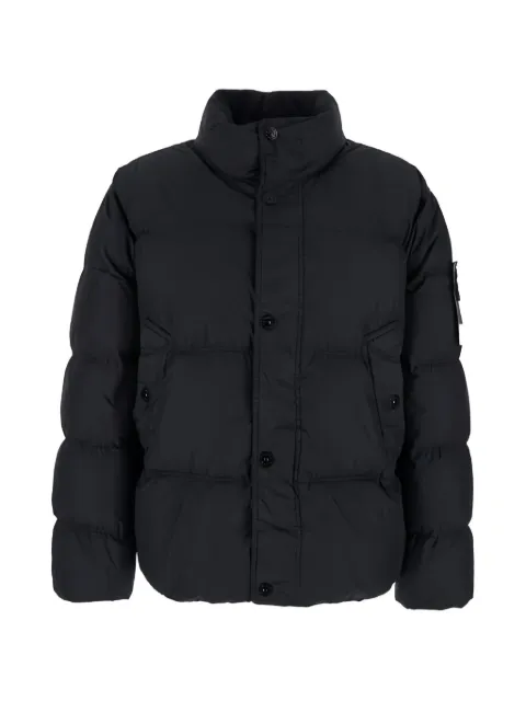 Stone Island button puffer jacket Black L2S154100109S0A23