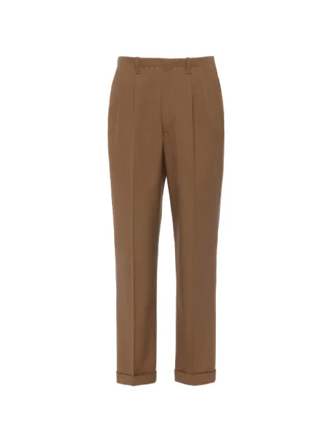 Maison Margiela pleat cuffed trousers Brown S50KA0720M35745