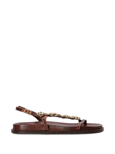 Kotris Sandals chain fussbett sandals Brown 143019