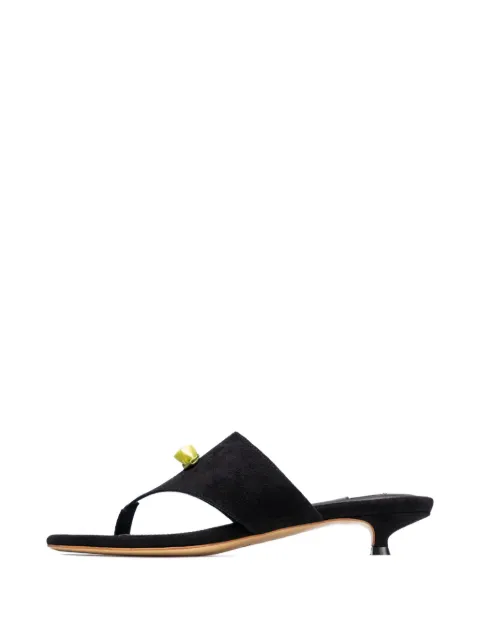 Sleeper suede kitten-heel mules Black PF2402GH