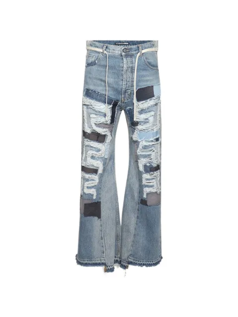 RRR123 patchwork distressed jeans Blue DHR2PA55