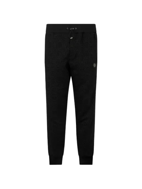 Philipp Plein monogram jogger trousers Black SAFCMJT2718PTE003N