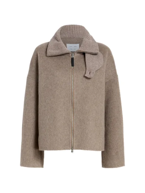 Proenza Schouler White Label roll neck zip Carina jacket Neutrals WL2612160AW143S