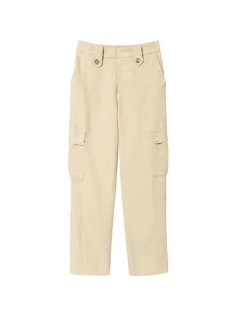 TWINSET twill cargo trousers Neutrals 241TP2564