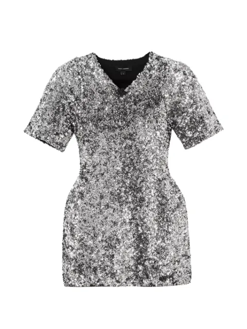 Marc Jacobs sequin-embellished V-neck mini dress Silver 2R5RDR001K14040