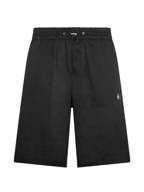 Philipp Plein elastic-waistband shorts Black SAFCMRT1682PTE003N