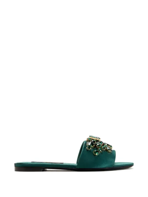 Dolce & Gabbana jewel-embellished sandals Green CQ0637C9S46