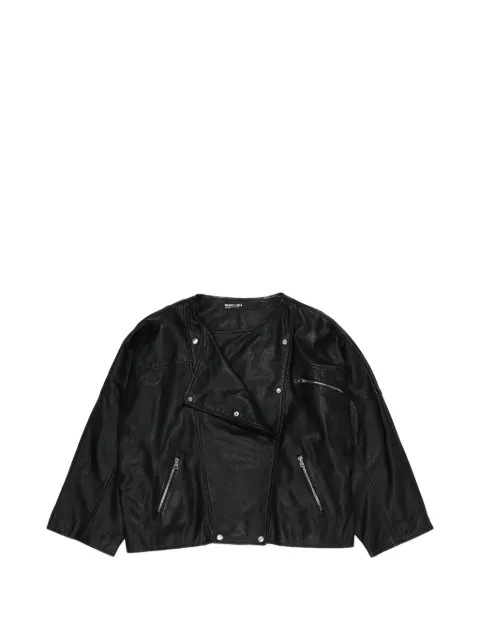 BIMBA Y LOLA leather jacket Black 261BR049810000