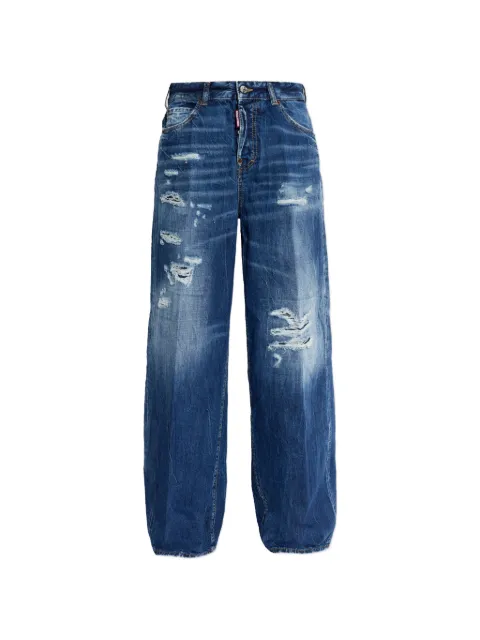 DSQUARED2 medium ripped wash baggy traveller jeans Blue S75LB1108D30011