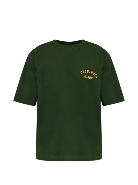 DSQUARED2 logo-detail T-shirt Green S74GD1535D20103