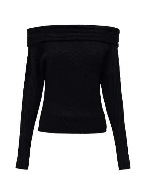 IRO off-shoulder sweater Black WP12EBONI