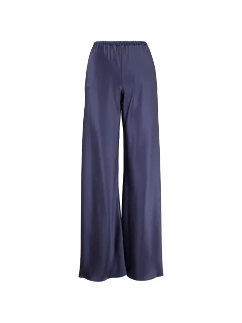 Peter Cohen silk palazzo trousers Blue 2084HSDENIM
