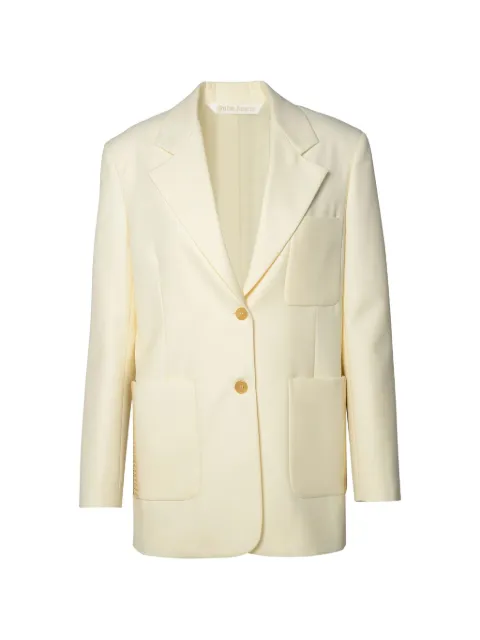 Palm Angels pockets blazer Yellow PWEN028S24FAB0020403