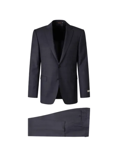 Canali button-fastening flap-pocket suit Grey 2922093AA02524