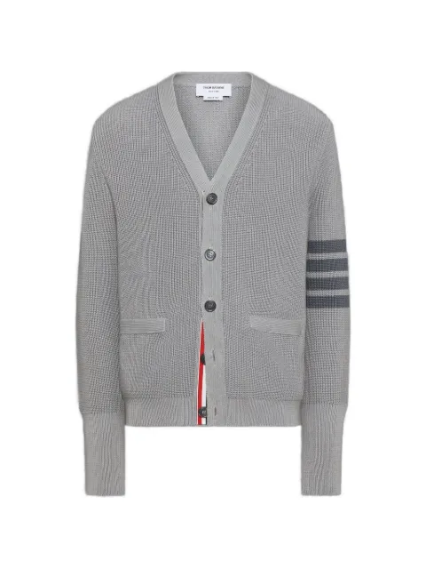 Thom Browne v-neck stripe cardigan Grey MKC635AY3065