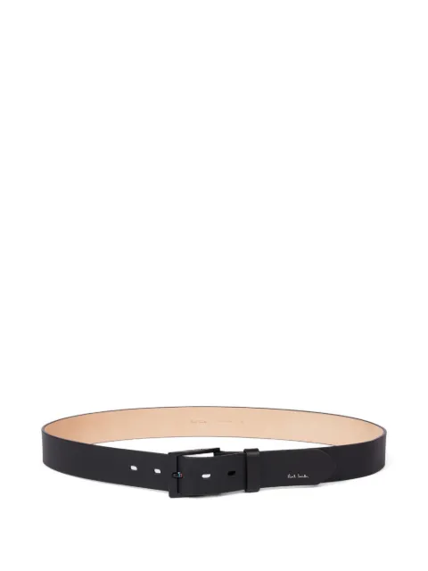 Paul Smith square-buckle logo-detail belt Black M1A7948NSTRBU