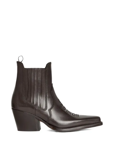 DSQUARED2 western DD heeled ankle boots Brown ABM015801500001