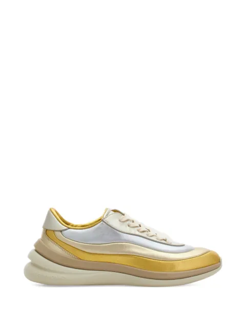 Ferragamo rainbow stripe sneakers Gold 790294