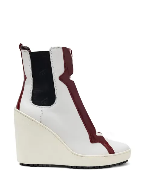 Hogan lace-up wedge boots White HXW2200M3104YS