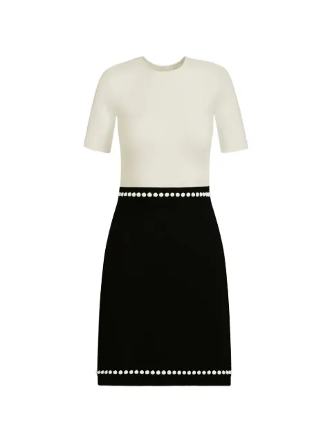 Oscar de la Renta bubble trim dress Black 26RN150BWSBKH