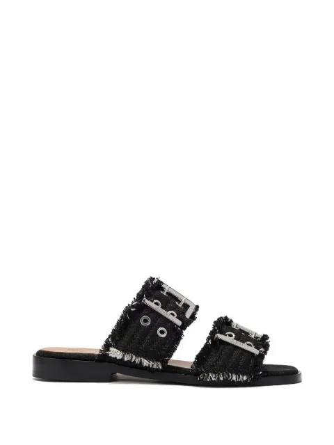GANNI buckled sandals Black S3210
