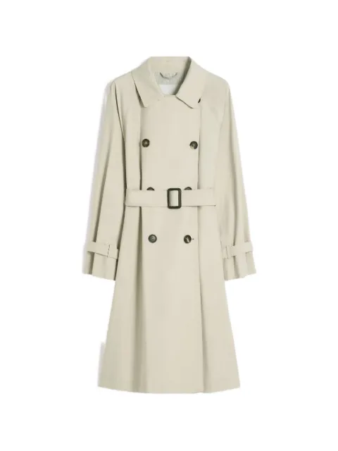 Max Mara buttoned belted raincoat Neutrals 2619021024600