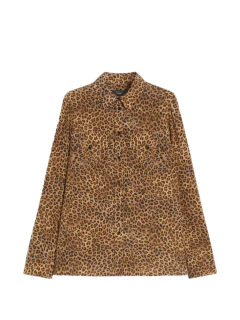 Weekend Max Mara Wkdlemma leopard-print silk shirt Brown 2615111101600