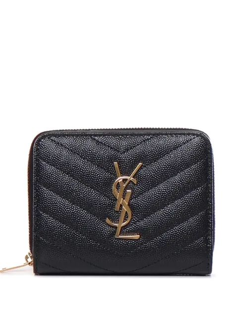 Saint Laurent chevron logo wallet Black 668288BOW01