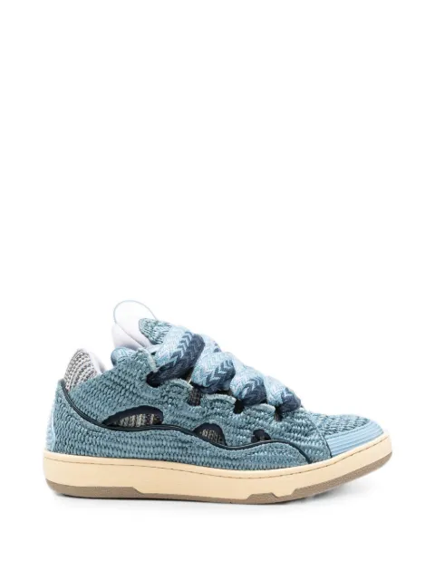 Lanvin Curb lace-up sneakers Blue FUSKDK12RAFFE26
