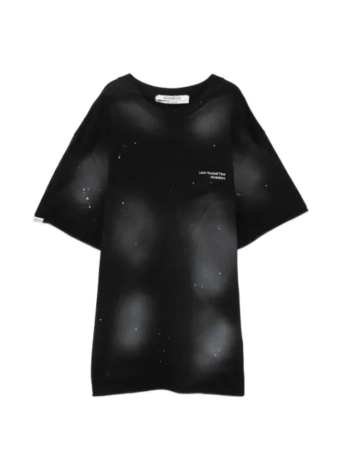 Kimhekim spray-dyed T-shirt Black KHKJS09BK