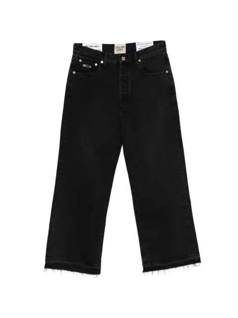 GALLERY DEPT. frayed-hem jeans Black BTM007