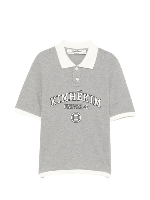 Kimhekim Universe polo shirt Grey ZG1JS07GY
