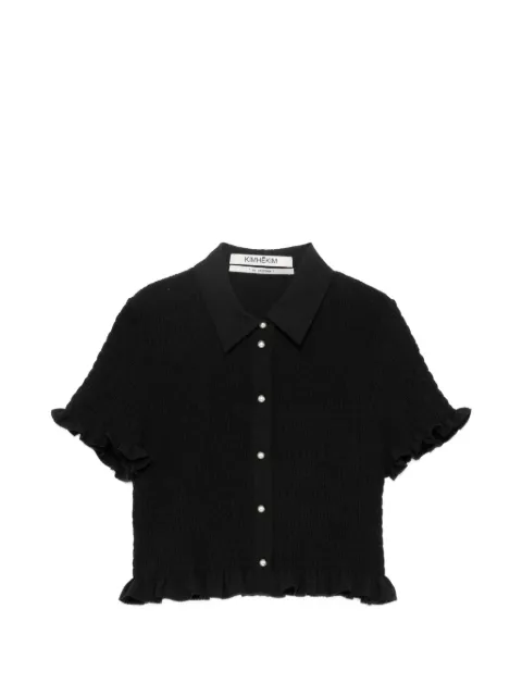 Kimhekim Lena cropped shirt Black ZG1SH01BK
