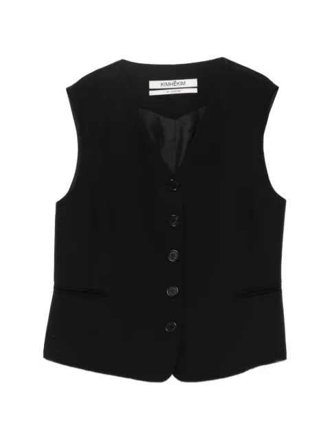 Kimhekim Ella waistcoat Black ZG1VT01BK