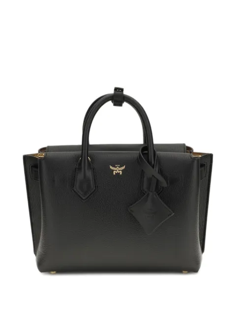 MCM small Milla zip-top tote bag Black MWTGSMA02