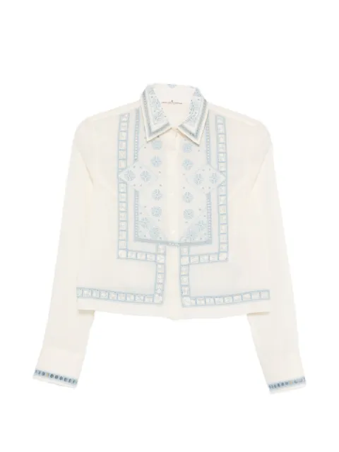 Ermanno Scervino embroidered top Neutrals D482K304RGWJ