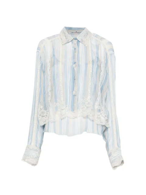 Ermanno Scervino striped lace shirt Blue D482K390CSAPYNH