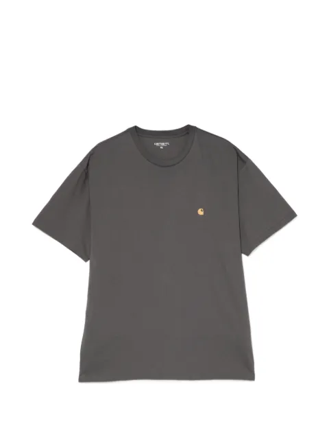 Carhartt WIP Chase embroidered logo crew neck T-shirt Purple I026391